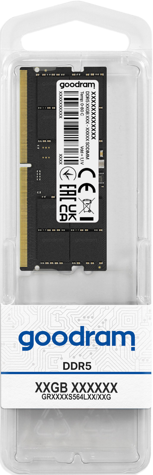 Goodram 16GB DDR5 5600MHz CL40 SR SODIMM memoria 1 x 16 GB