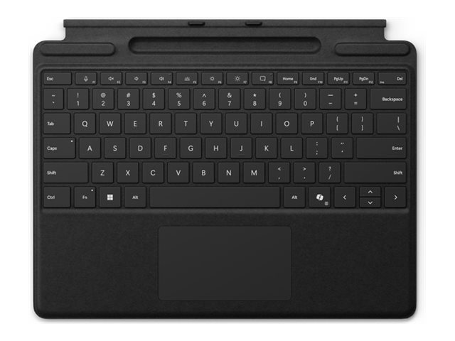 Microsoft Surface Pro Keyboard - Tastatur - mit Trackpad, Beschleunigungsmesser, Surface Slim Pen 2 Ablage- und Ladeschale