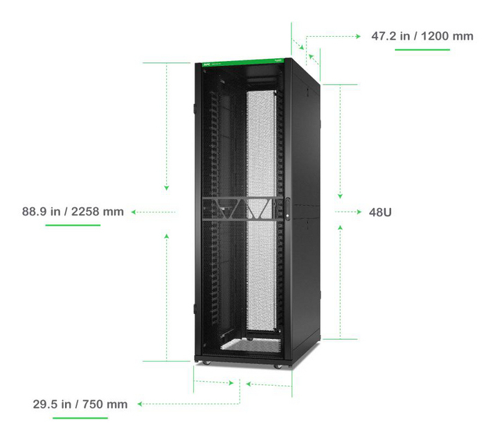 APC NetShelter SX - Schrank Netzwerkschrank - 2258 (H)