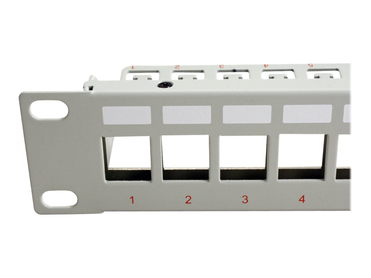 ROLINE Cat. 6 19-Keystone Patch Panel STP, light grey