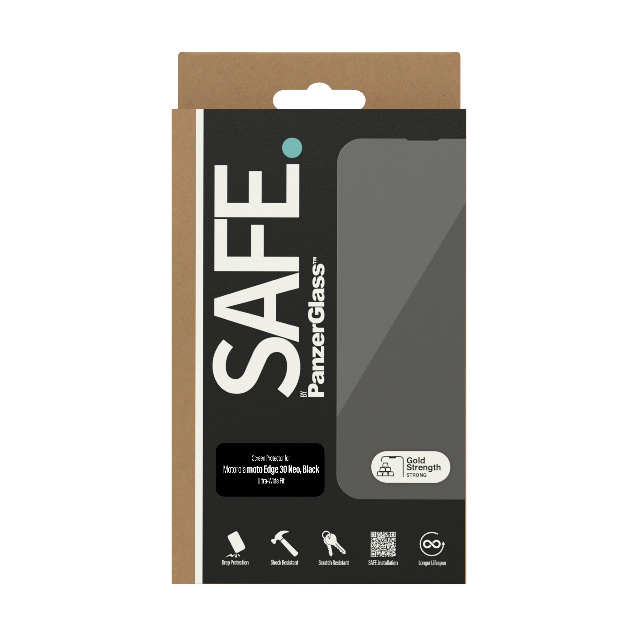 PanzerGlass SAFE. by Screen Protector Motorola moto Edge 30 Neo | Ultra-Wide Fit