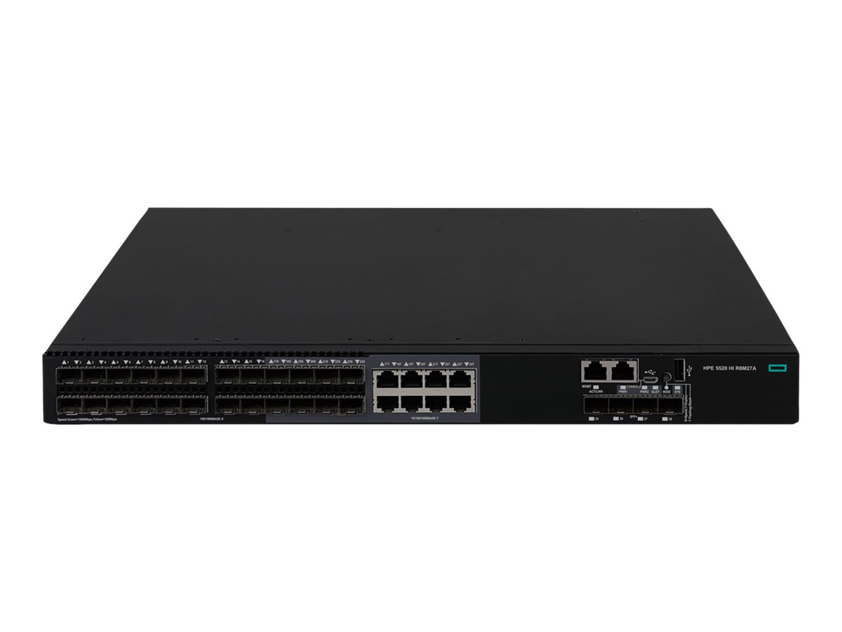 HPE FlexNetwork 5520 24G SFP 4SFP+ HI 1-slot Switch