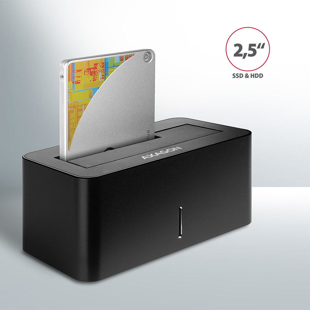 Axagon ADSA-SN Station daccueil de disques de stockage USB 3.2 Gen 1 (3.1 Gen 1) Type-A Noir