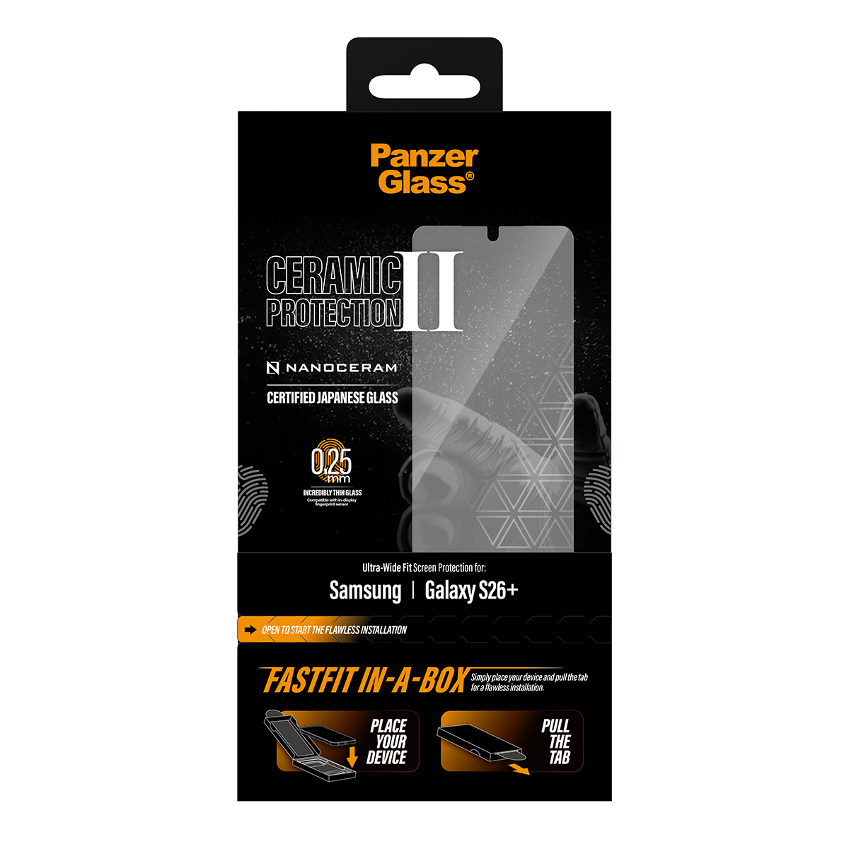 PanzerGlass PG Ceramic Samsung S26+fastfit