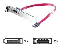 VALUE eSATA Slotblech 2 Port