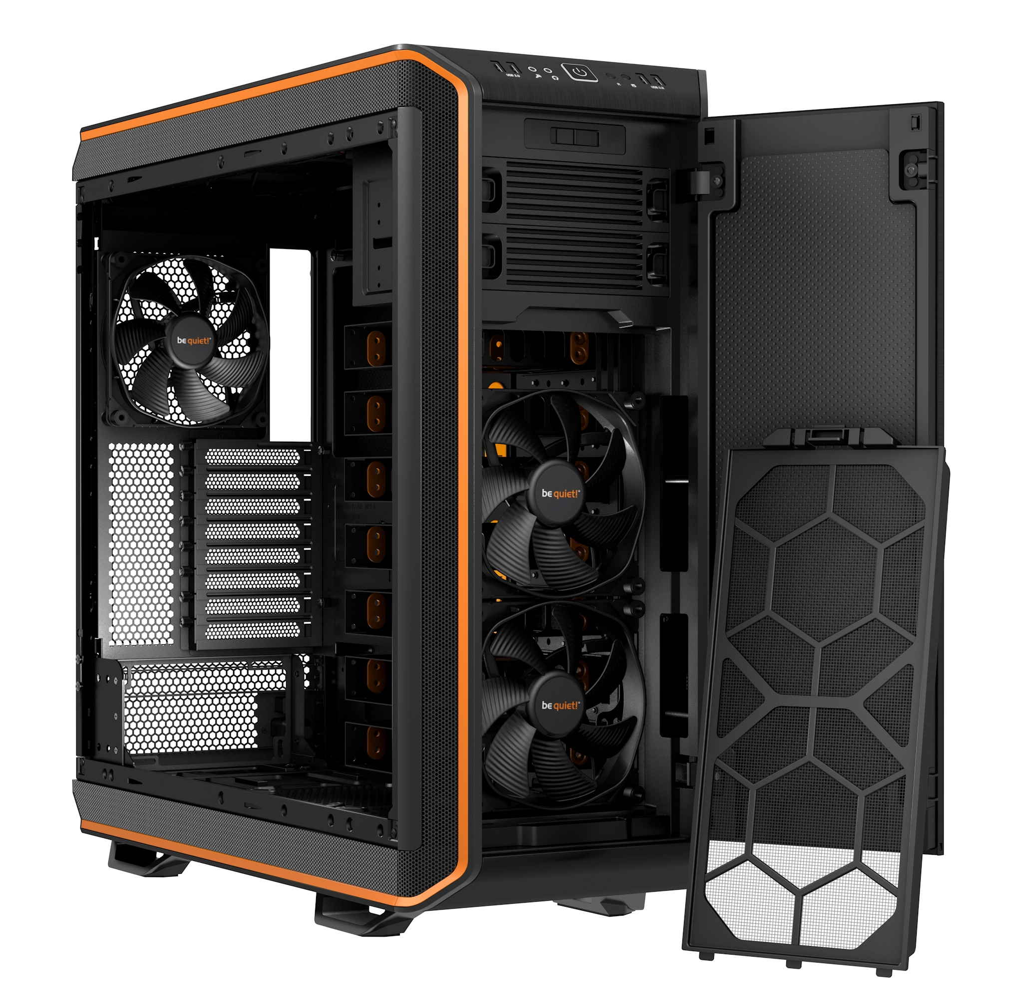 be quiet! Dark Base 900 Midi Tower Noir, Orange