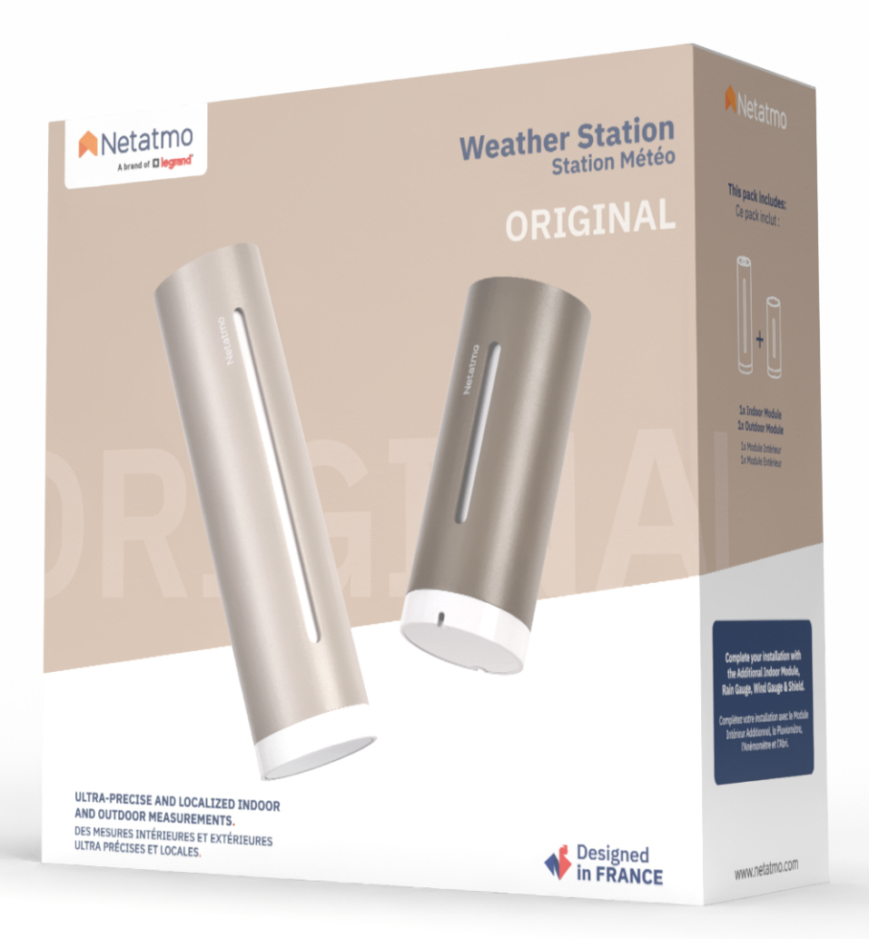 Netatmo NWS-S-EC - Braun - Innen-Luftdruck - Innen-Hygrometer - Innen-Thermometer