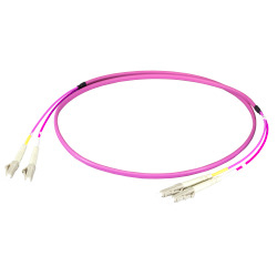 EFB Elektronik O0319FT.0,5 cble de fibre optique 0,5 m LC I-V(ZN) HH OM4 Violet
