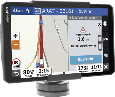 ARAT Diebstahl-Schutz Garmin dezl LGV800 Montage Flansch unten