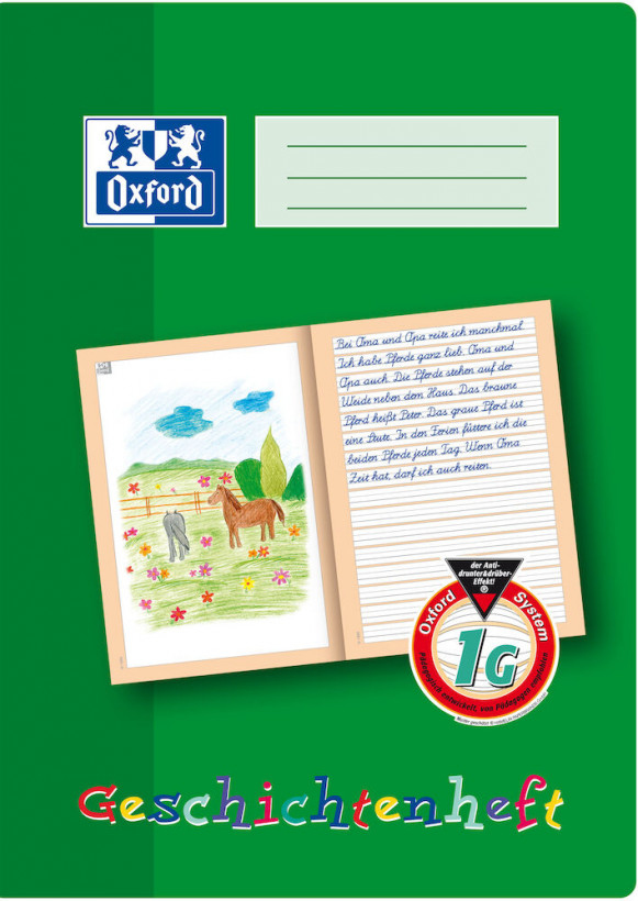 Oxford 100050091 quaderno per scrivere A4 Verde
