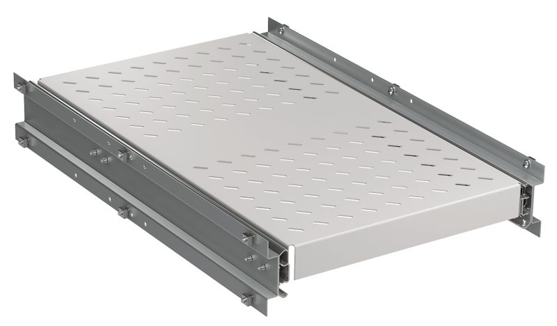 EFB Elektronik Schwerlast Fachboden ausziehbar 6 x Seitenmont. 140 kg Schranktiefe 1000..1200