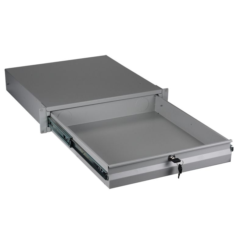 EFB Elektronik 19 Tastatur-/Dokumentenschublade abschlie�bar RAL7035