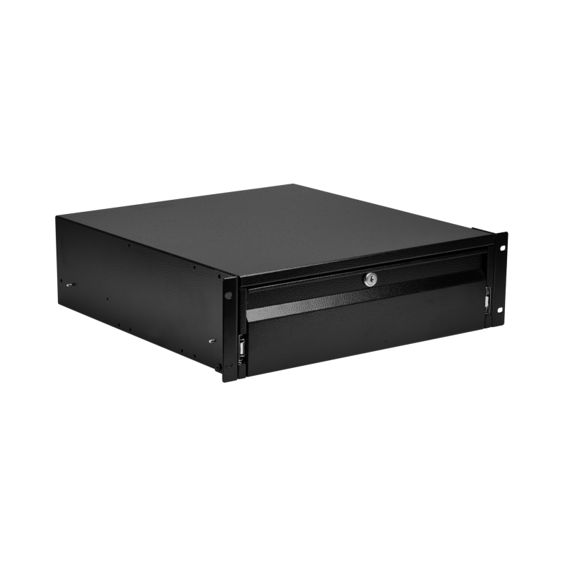 EFB Elektronik 19 3HE Tastatur-/Dokumentenschublade abschlie�bar RAL9005