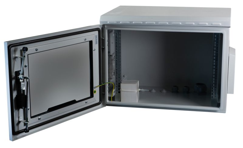 EFB Elektronik 19 Wandgeh�use IP55 7HE Glastuer Tiefe 450 mm RAL7035