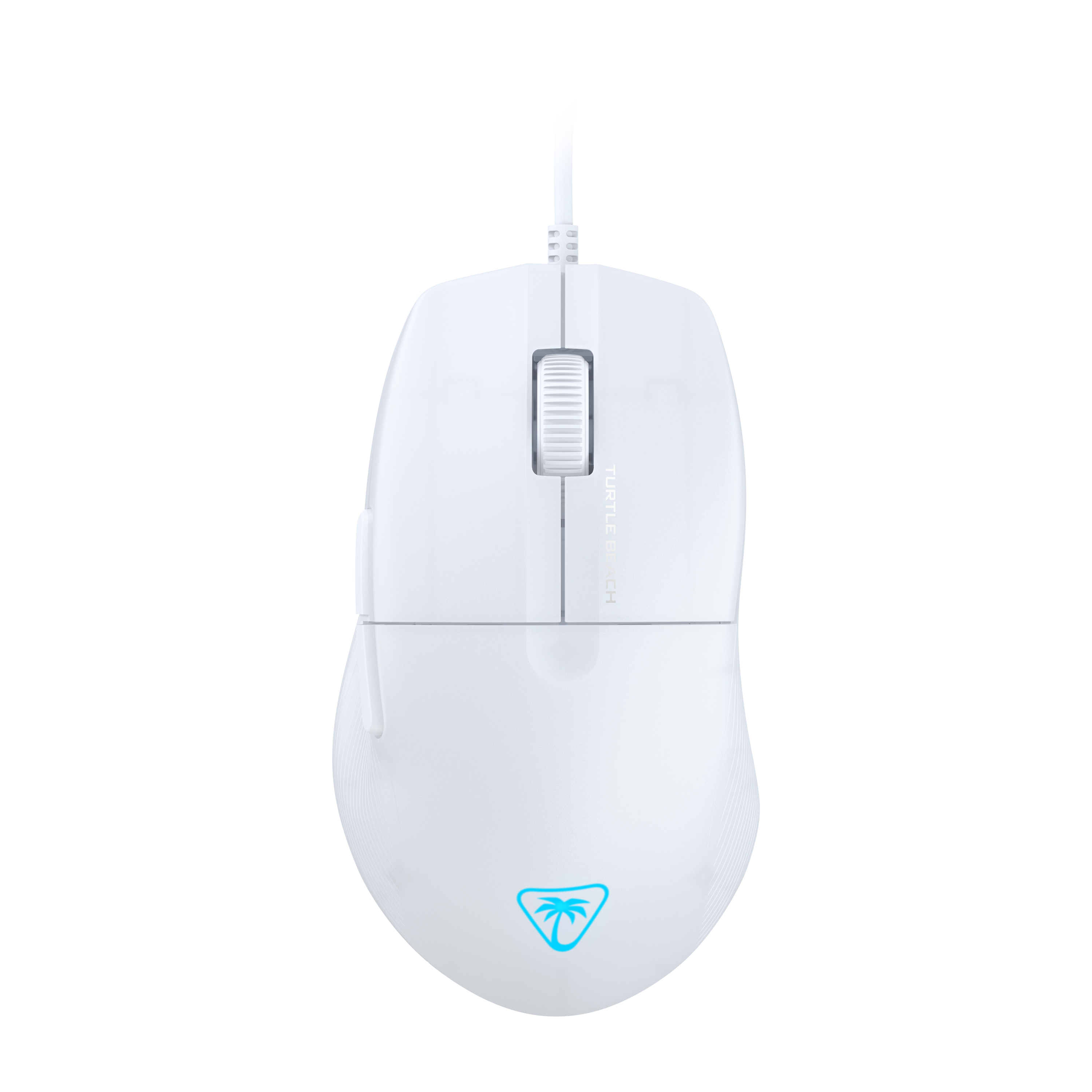 Turtle Beach Mouse da gioco RGB ergonomico ultraleggero Pure SEL, sensore ottico a 8K DPI, switch meccanici, sistema di pretensionamento, cuscinetti completamente in PTFE, illuminazione RGB Bianco