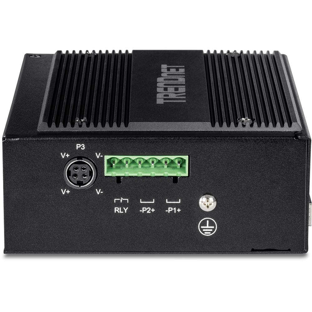 TRENDnet TI-BG104 - Switch - industriell - unmanaged - 4 x 10/100/1000 (PoE++)
