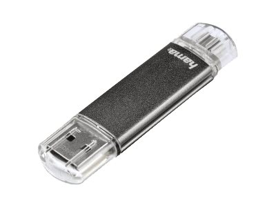 Hama Laeta Twin 16GB lecteur USB flash 16 Go USB Type-A 2.0 Gris
