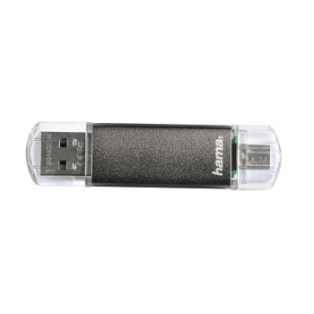 Hama Laeta Twin 16GB lecteur USB flash 16 Go USB Type-A 2.0 Gris