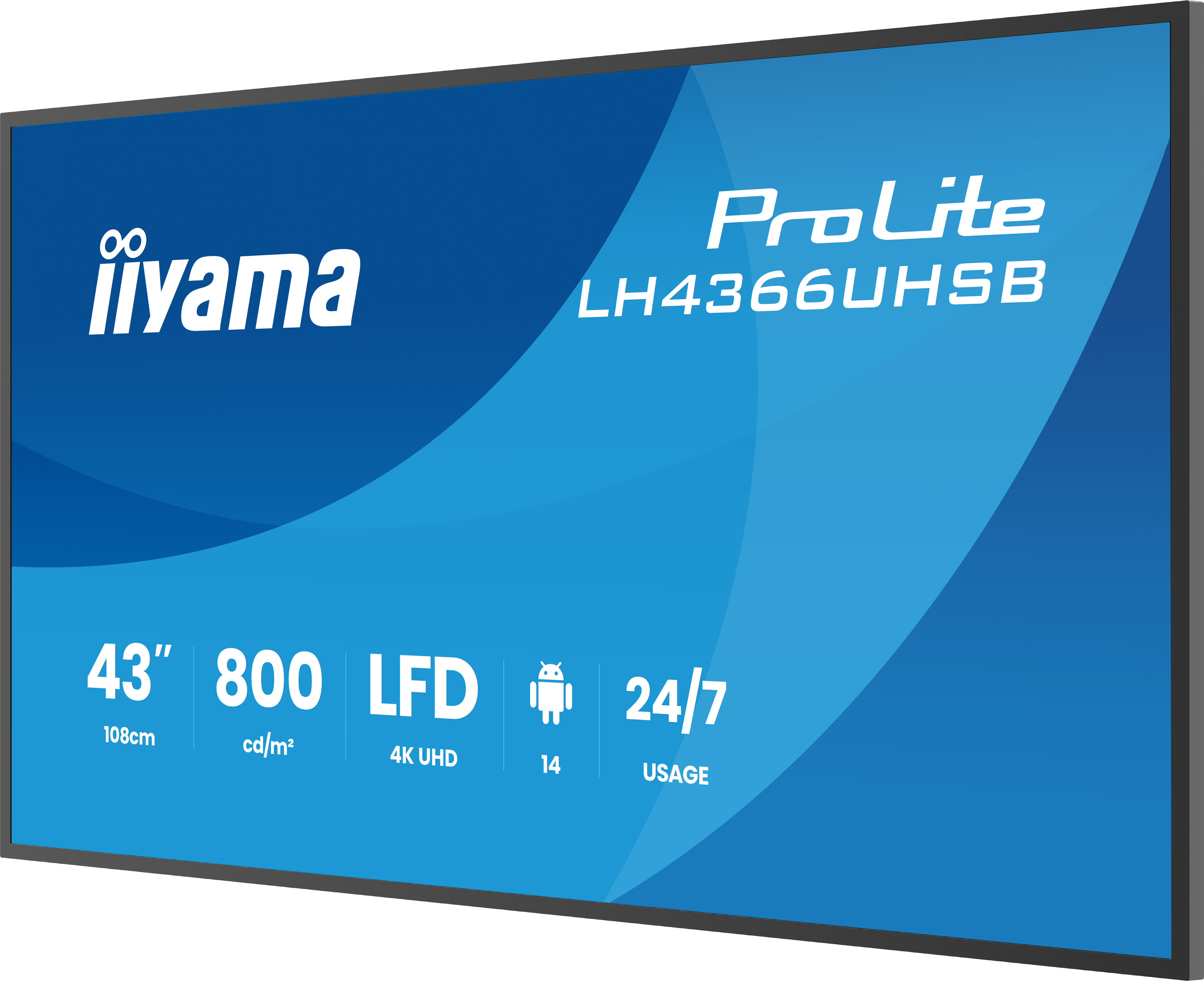 Iiyama ProLite LH4366UHSB-B1AG - 108 cm (42.5)