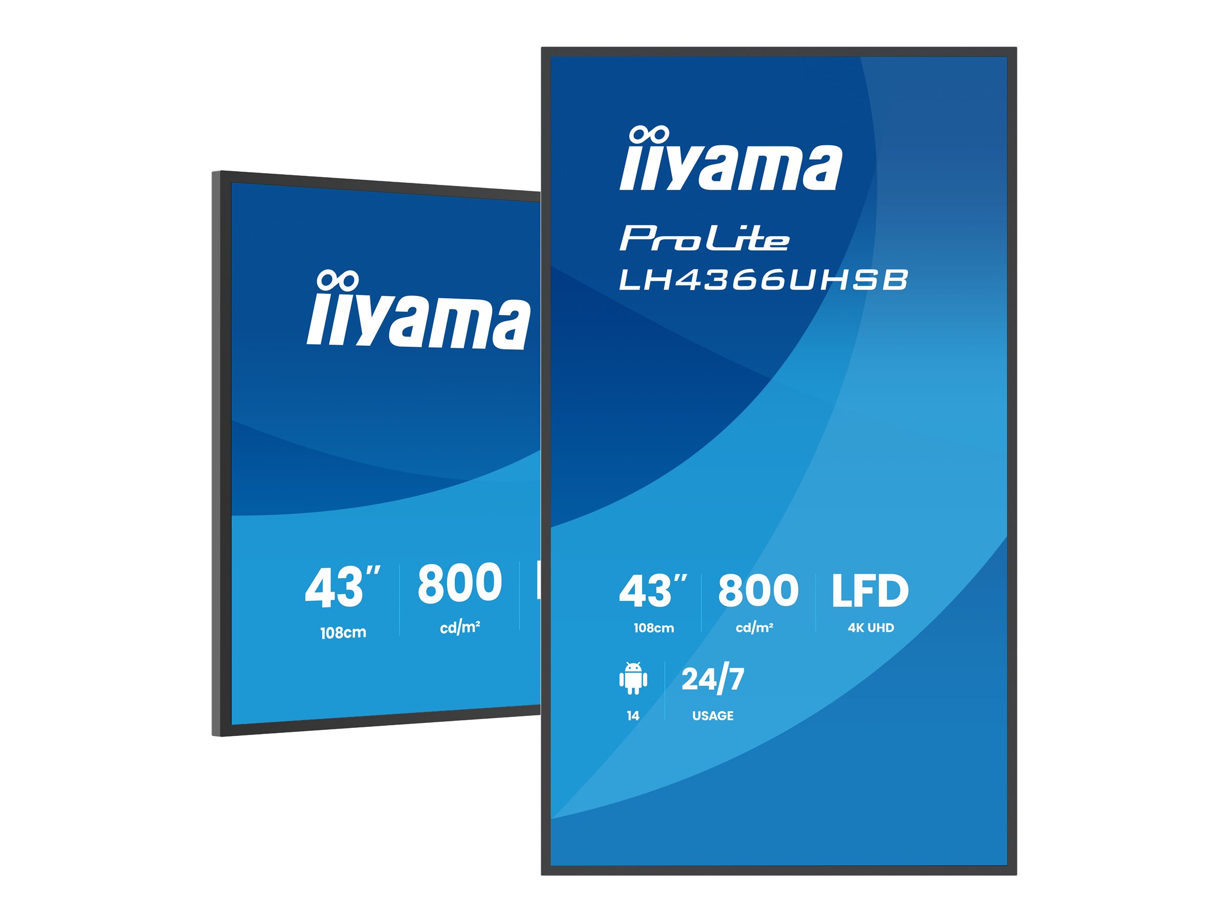 Iiyama ProLite LH4366UHSB-B1AG - 108 cm (42.5)