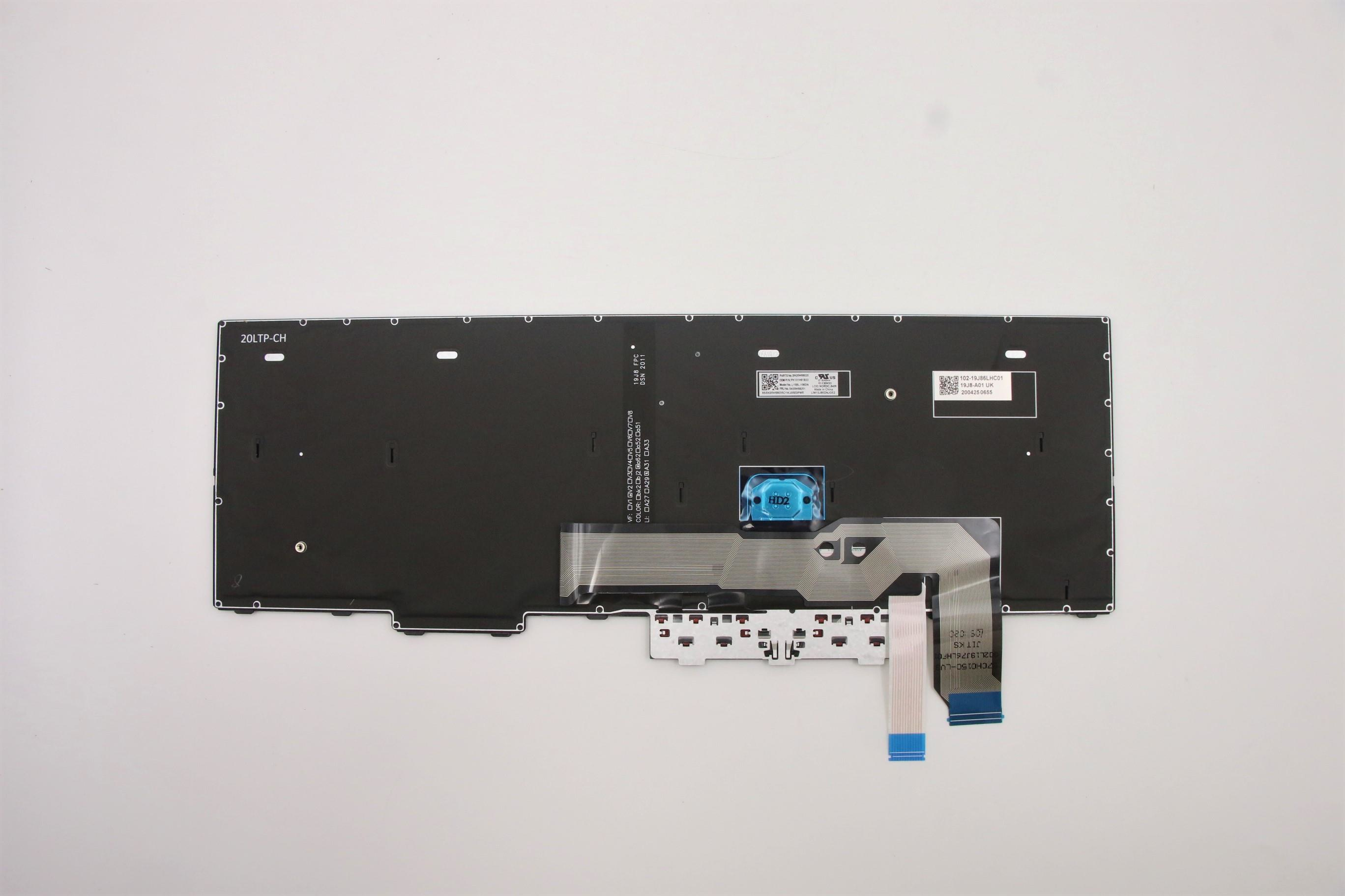 Lenovo 5N20W68251 - Tastatur - Nordisch - Lenovo - ThinkPad L15 (20U7 - 20U8)