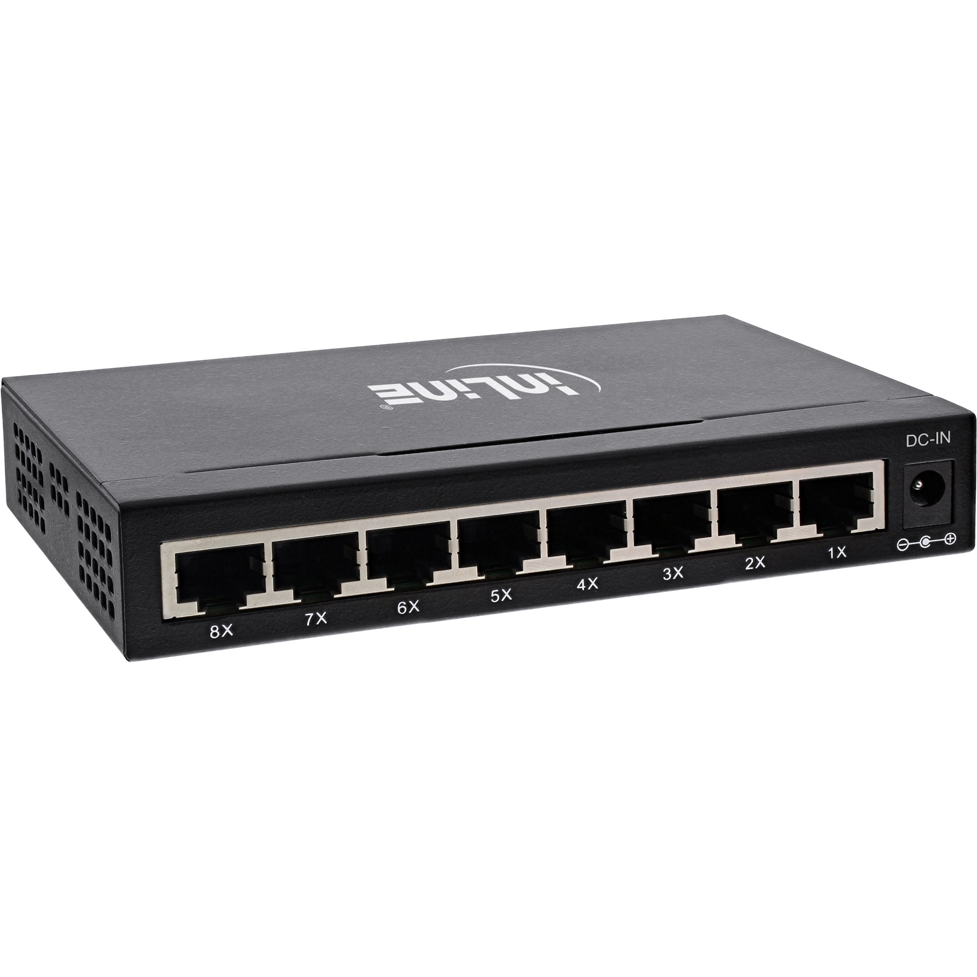 InLine 32308M commutateur r�seau Gigabit Ethernet (10/100/1000) Noir