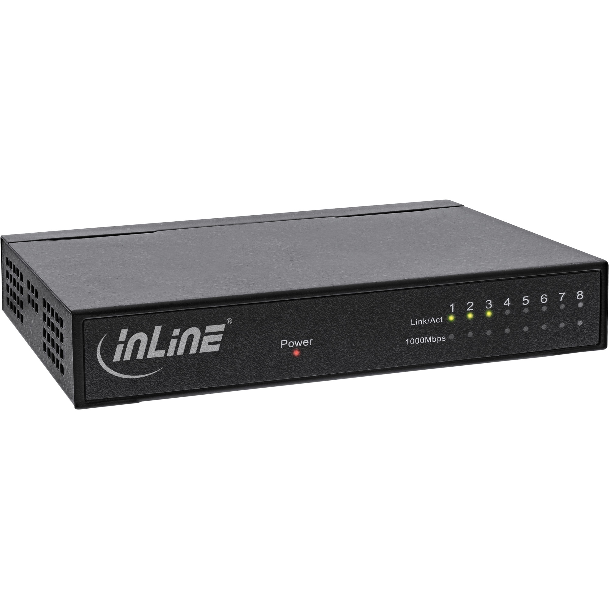 InLine 32308M commutateur r�seau Gigabit Ethernet (10/100/1000) Noir