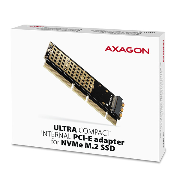 Axagon PCI-E 3.0 16x - M.2 SSD NVMe. Up to 80mm tarjeta y adaptador de interfaz Interno