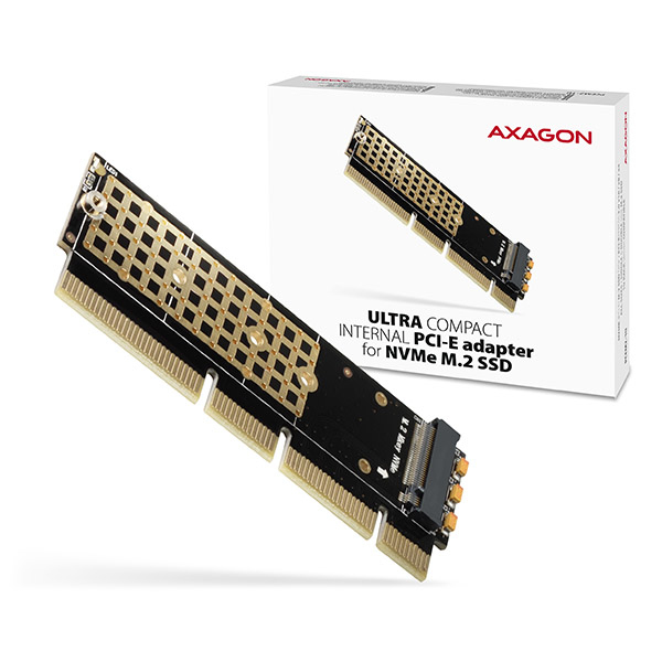 Axagon PCI-E 3.0 16x - M.2 SSD NVMe. Up to 80mm tarjeta y adaptador de interfaz Interno