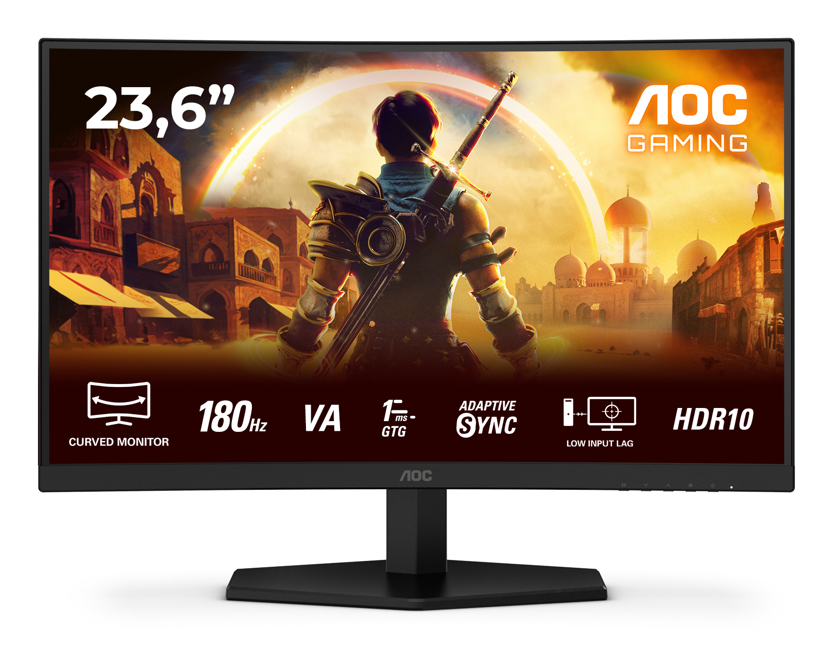 AOC G4 C24G42E computer monitor 59.9 cm (23.6) 1920 x 1080 pixels Full HD LED Black, Red