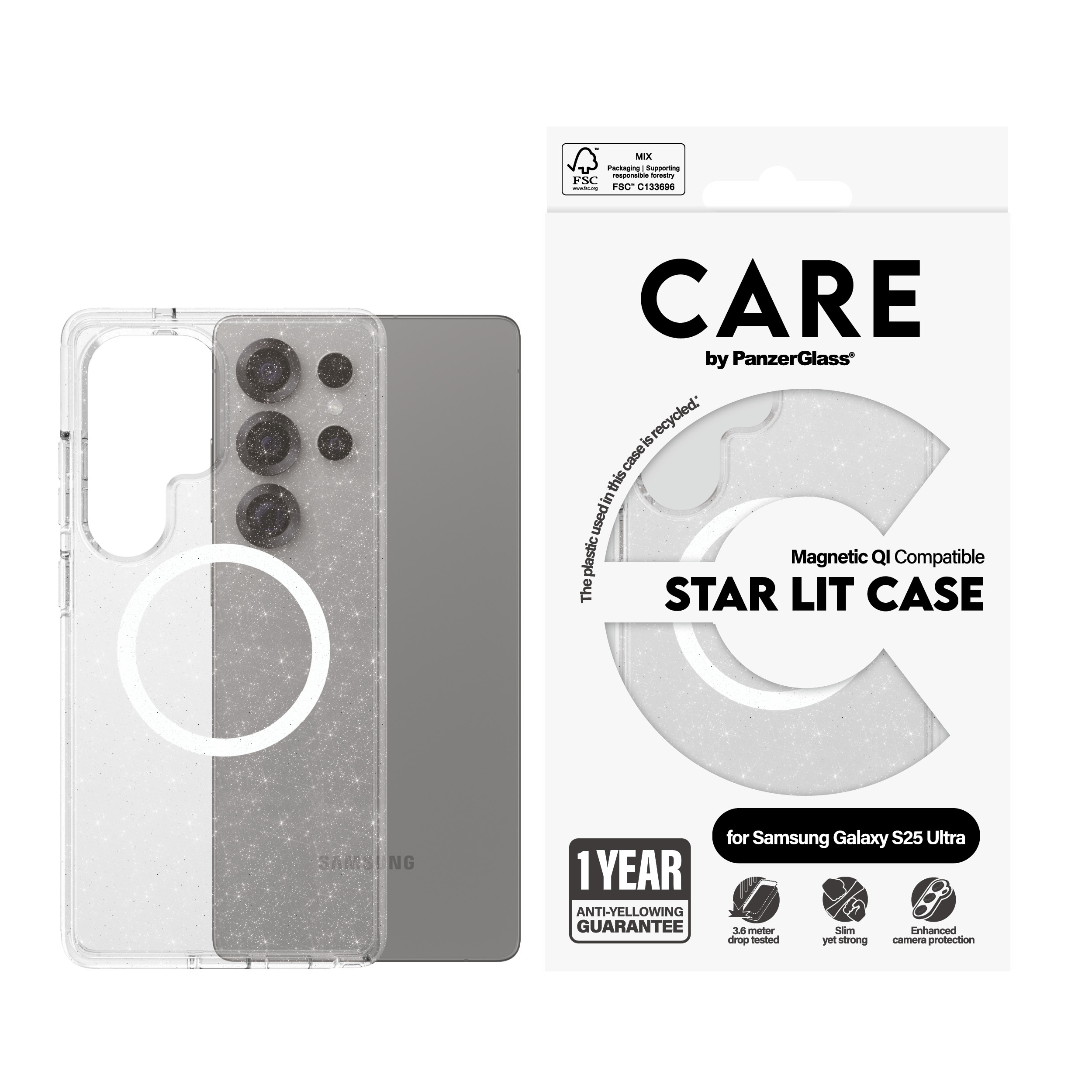 PanzerGlass CRRFSWQG38488 custodia per cellulare Cover Trasparente