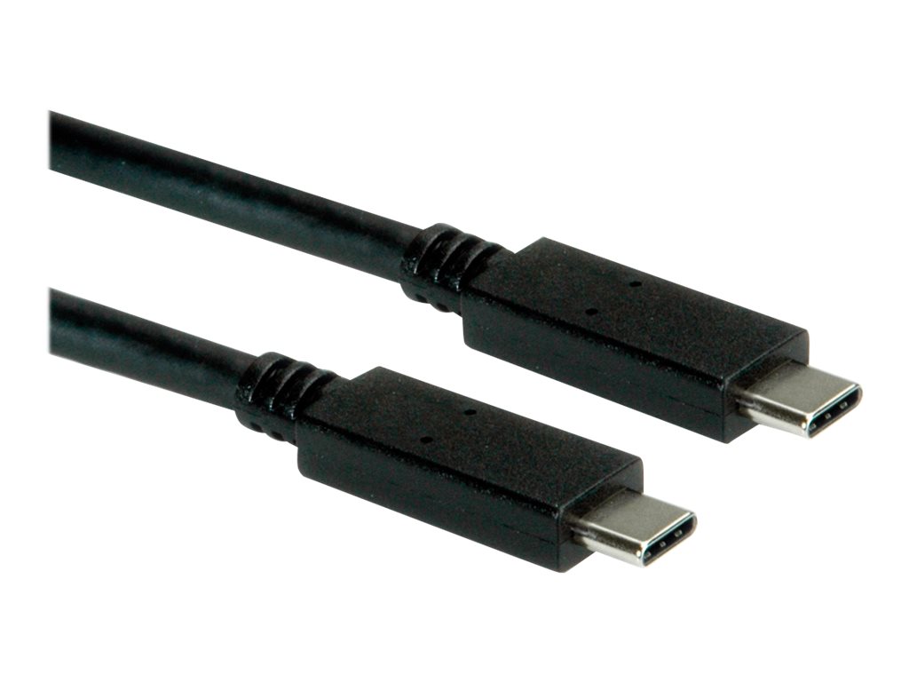 ROLINE 11.02.9053 c�ble USB 1 m USB 3.2 Gen 2 (3.1 Gen 2) USB C Noir