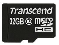 Transcend TS32GUSDHC10 mmoire flash 32 Go MicroSDHC NAND Classe 10