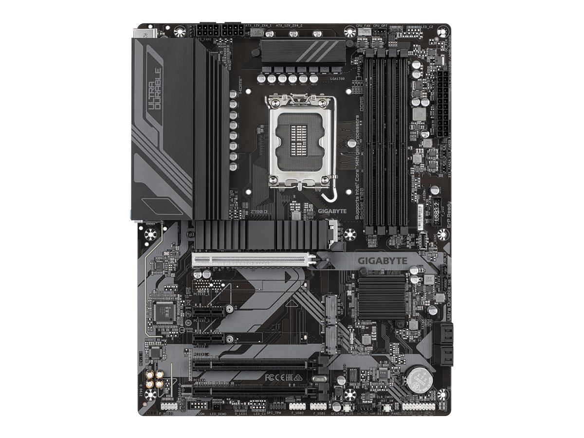GIGABYTE Z790 D Placa base - Soporta CPUs Intel Core de 14� generaci�n, VRM digital de 12+1+1 fases, hasta 7600MHz DDR5 (OC), 3xPCIe 4.0 M.2, LAN de 2.5GbE, USB 3.2 Gen 2