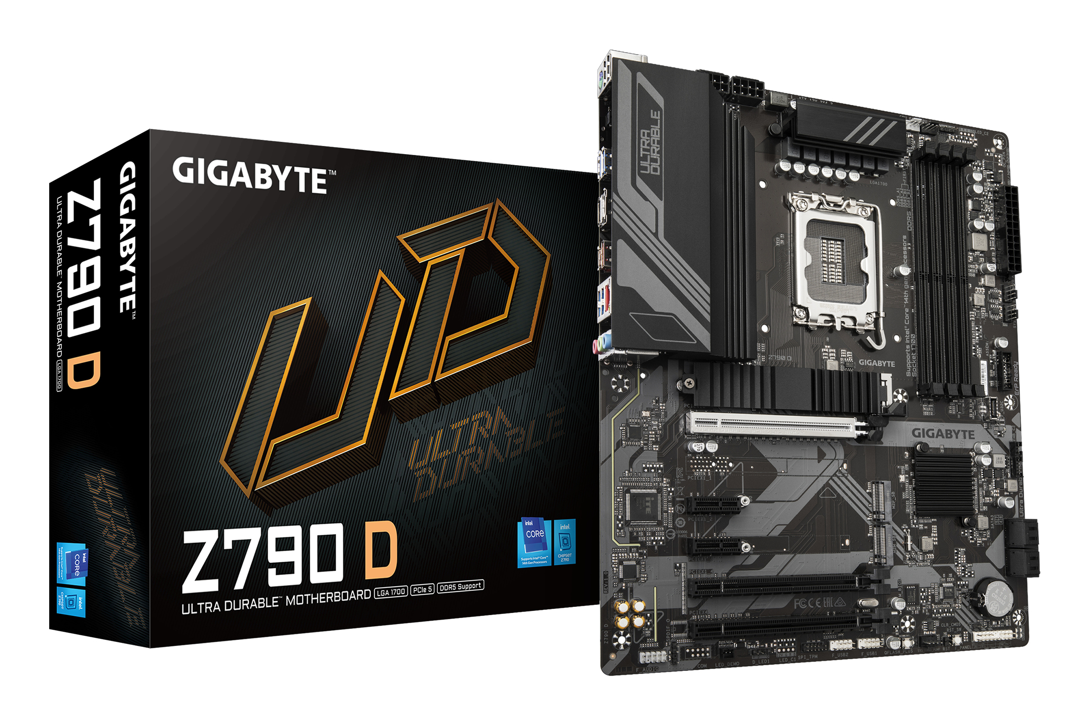 GIGABYTE Z790 D Placa base - Soporta CPUs Intel Core de 14� generaci�n, VRM digital de 12+1+1 fases, hasta 7600MHz DDR5 (OC), 3xPCIe 4.0 M.2, LAN de 2.5GbE, USB 3.2 Gen 2