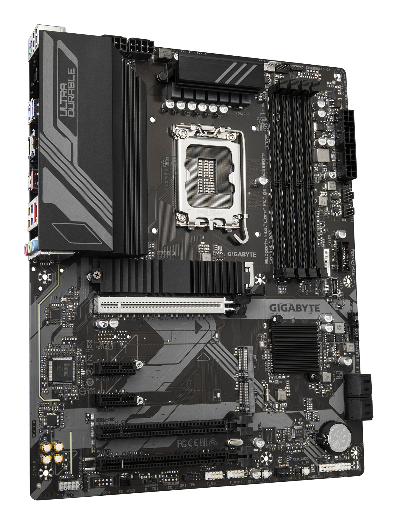 GIGABYTE Z790 D Placa base - Soporta CPUs Intel Core de 14� generaci�n, VRM digital de 12+1+1 fases, hasta 7600MHz DDR5 (OC), 3xPCIe 4.0 M.2, LAN de 2.5GbE, USB 3.2 Gen 2