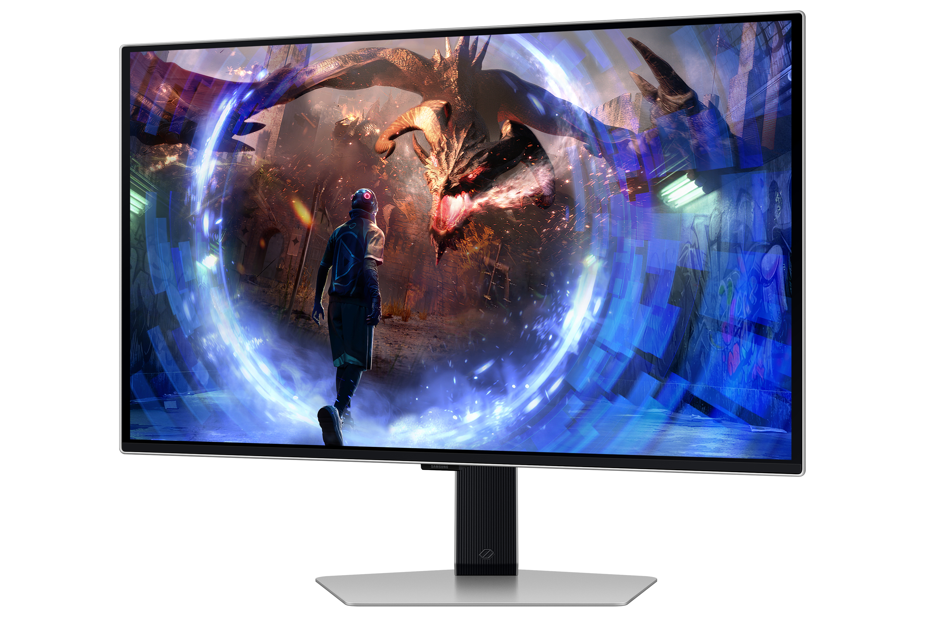 Samsung G60SD pantalla para PC 68,6 cm (27) 2560 x 1440 Pixeles Quad HD OLED Plata