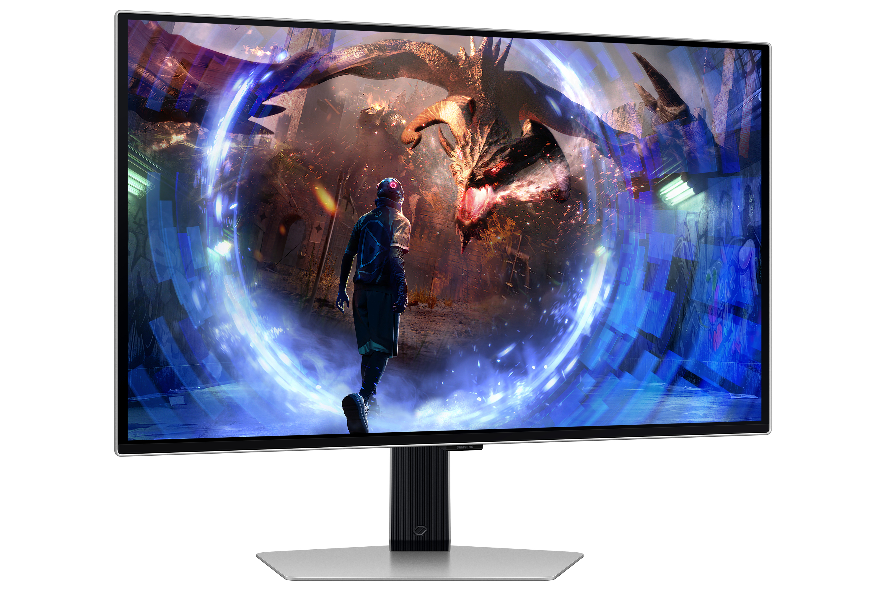 Samsung G60SD pantalla para PC 68,6 cm (27) 2560 x 1440 Pixeles Quad HD OLED Plata