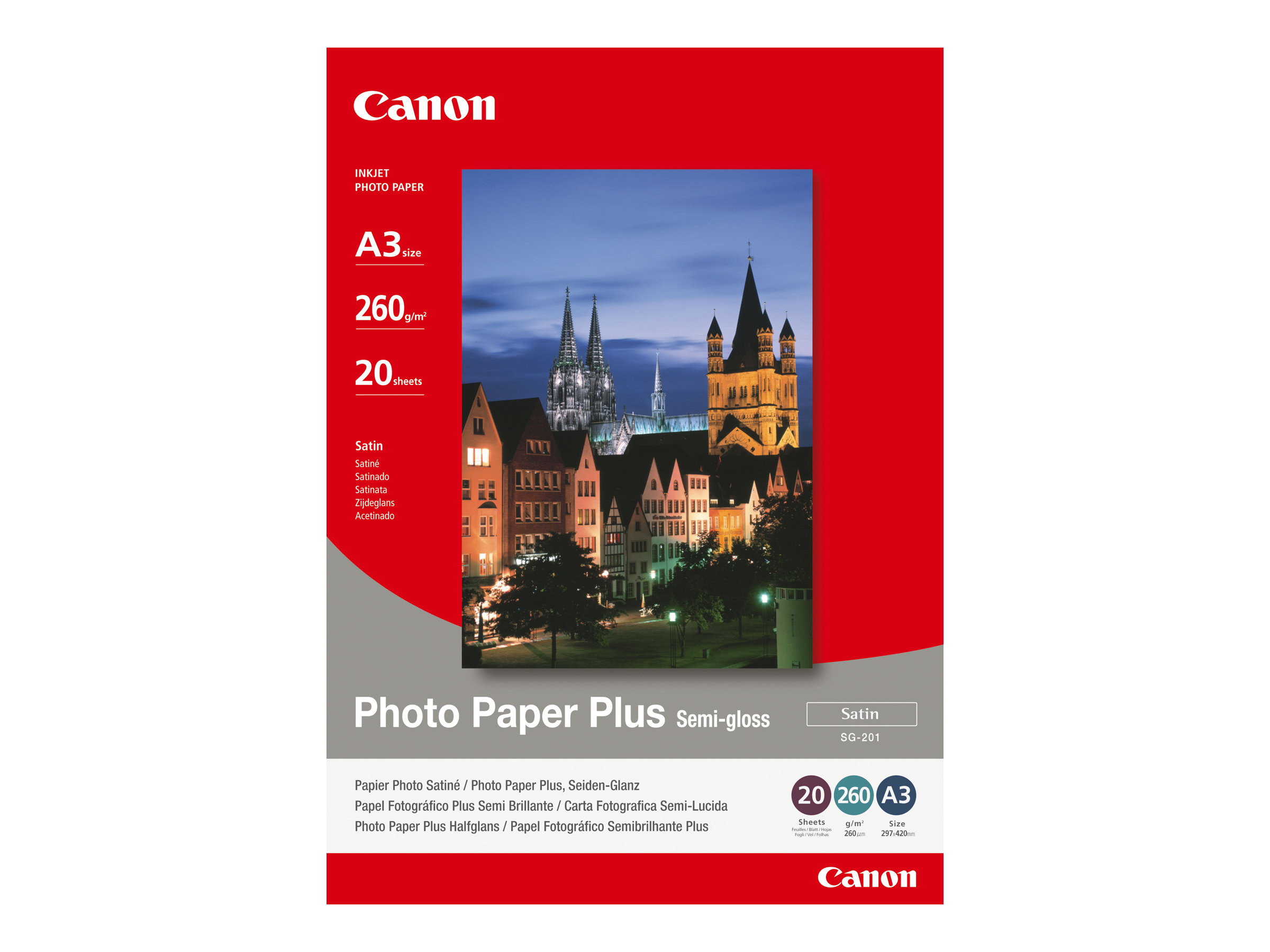 Papier autocollant imprimante repositionnable - 420 x 297 mm - 1  étiquette/feuille A3