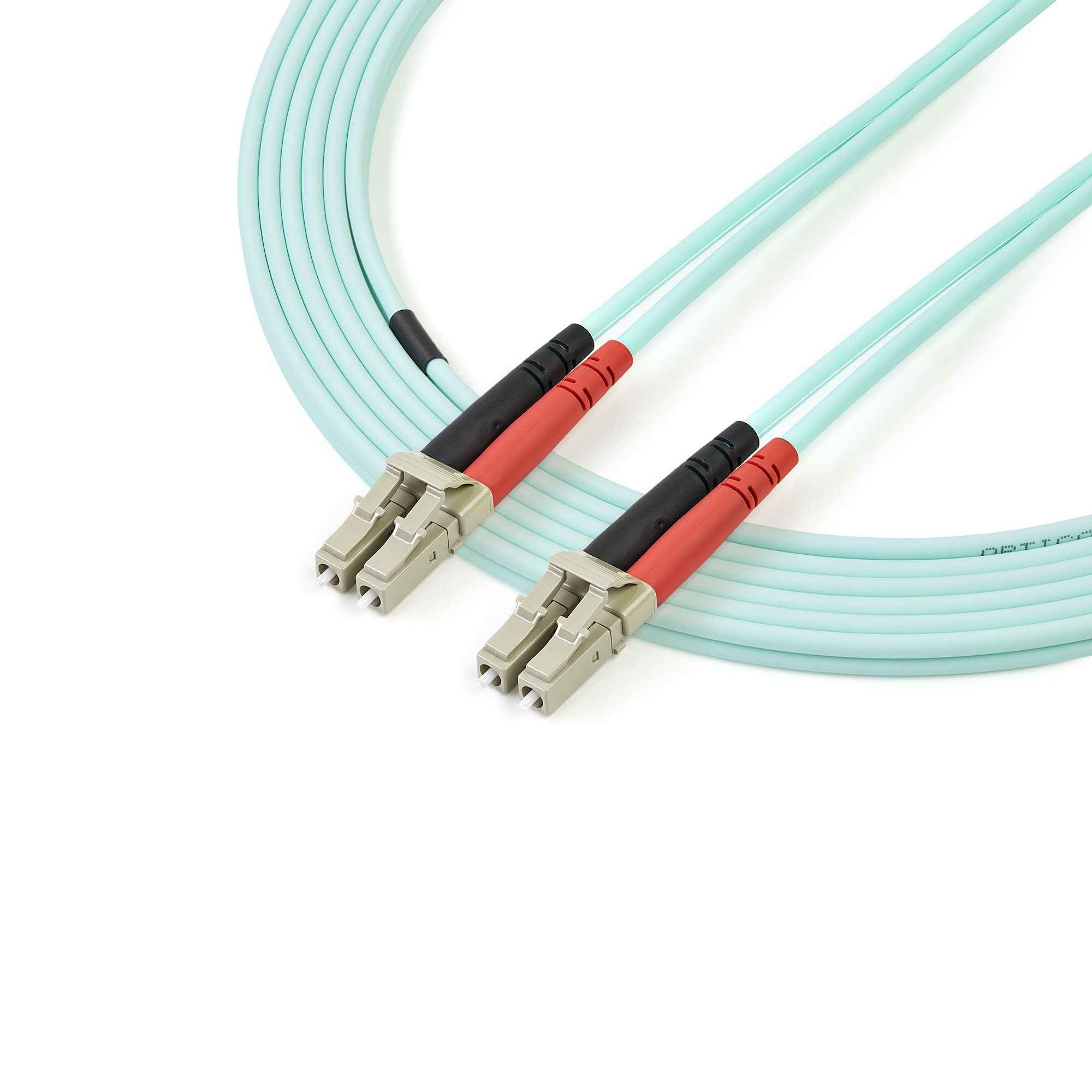 StarTech.com Cble Fibre Optique Multimode de 3m LC/UPC  LC/UPC OM3, Fibre Zipcord Full Duplex 50/125m, Rseaux 100G, LOMMF/VCSEL,
