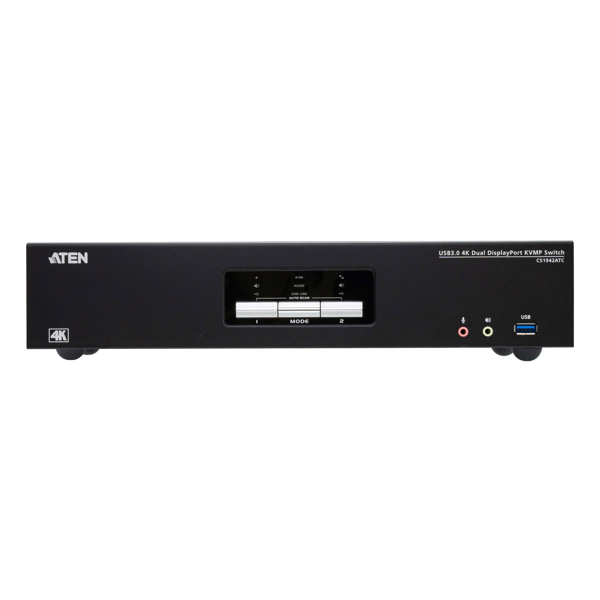 ATEN CS1942ATC 2-Port USB 3.0 4K DisplayPort KVM Switch f�r ATC Dual - KVM-Umschalter - 2-Port