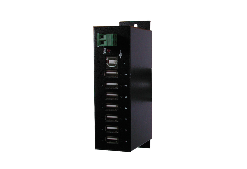 EXSYS USB 2.0 HUB 7-Port 480 Mbit/s Noir