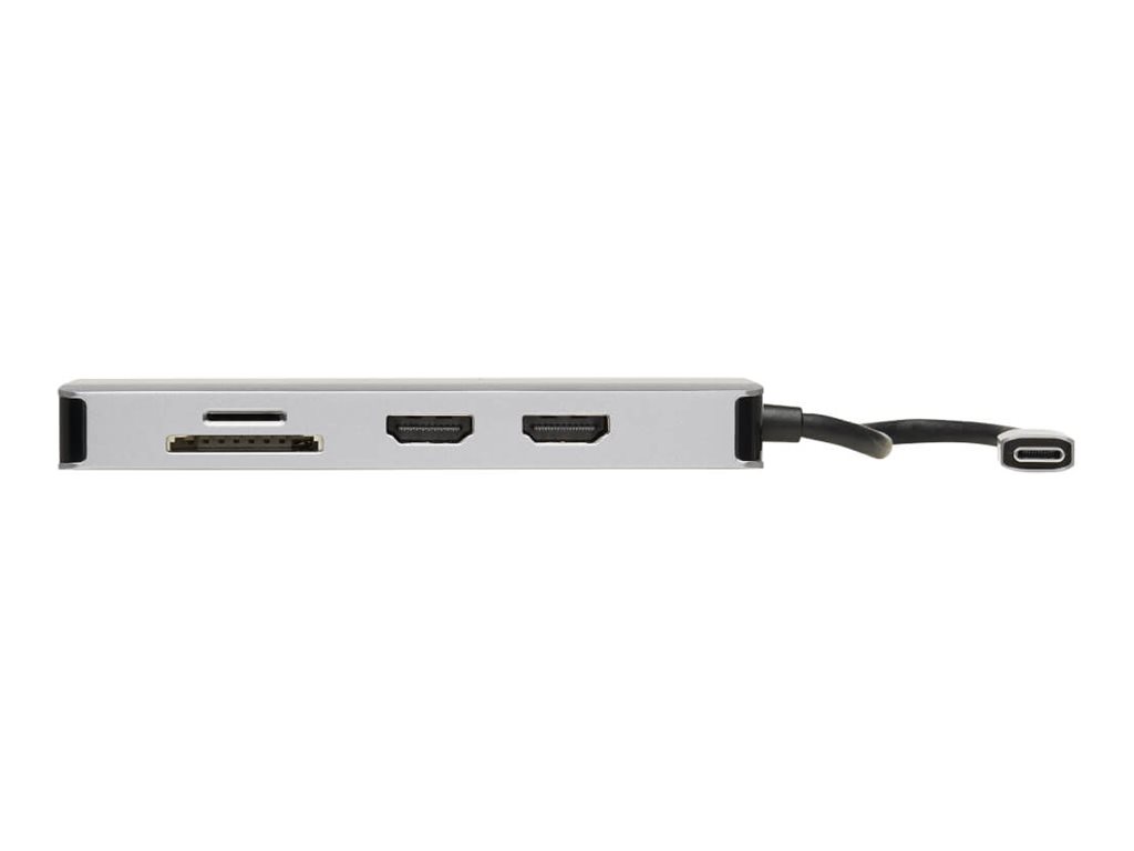 Tripp Lite U442-DOCK8G-GG base para port�til y replicador de puertos Al�mbrico USB 3.2 Gen 1 (3.1 Gen 1) Type-C Negro, Gris
