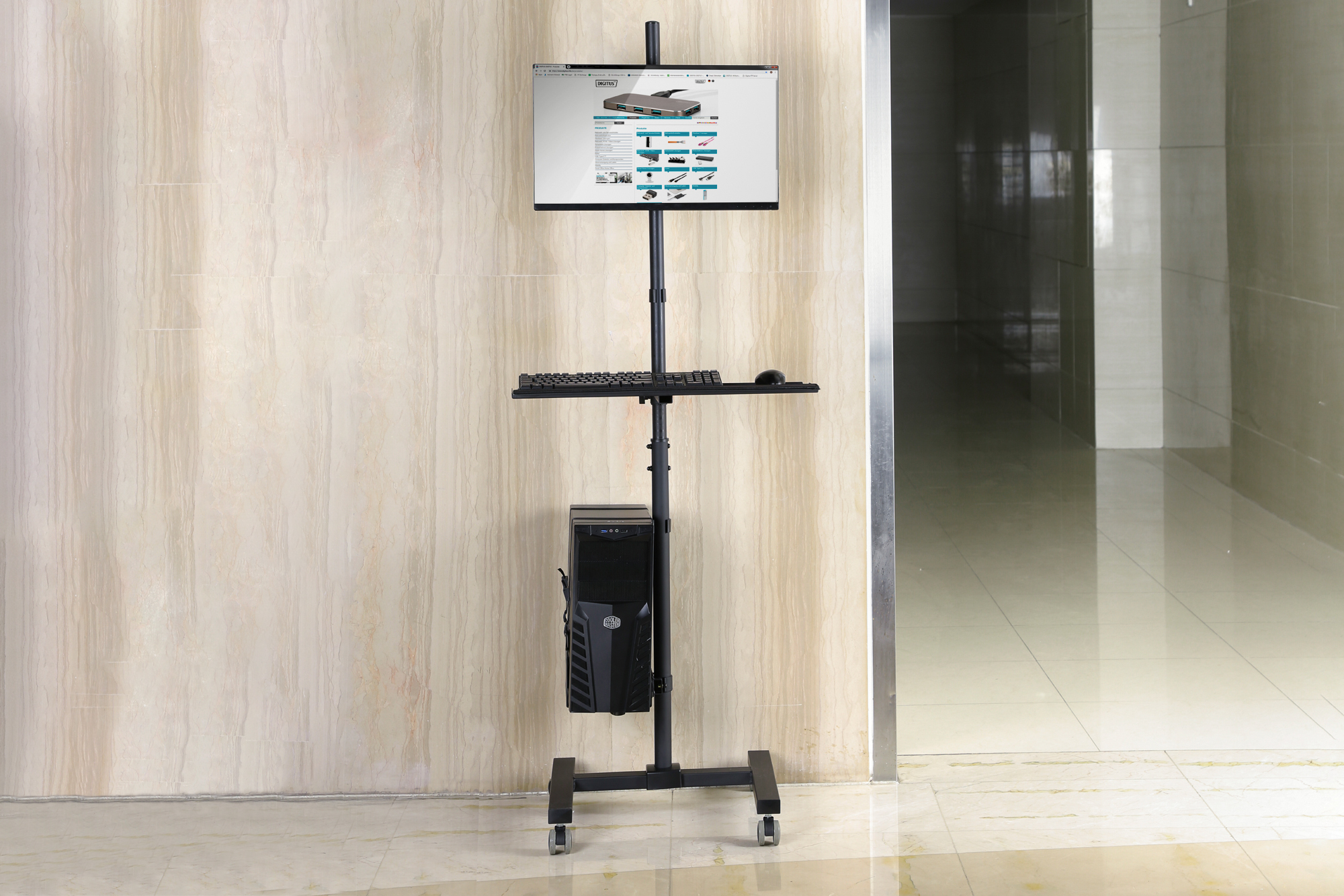 Digitus Estaci�n de trabajo port�til con ajuste de altura individual