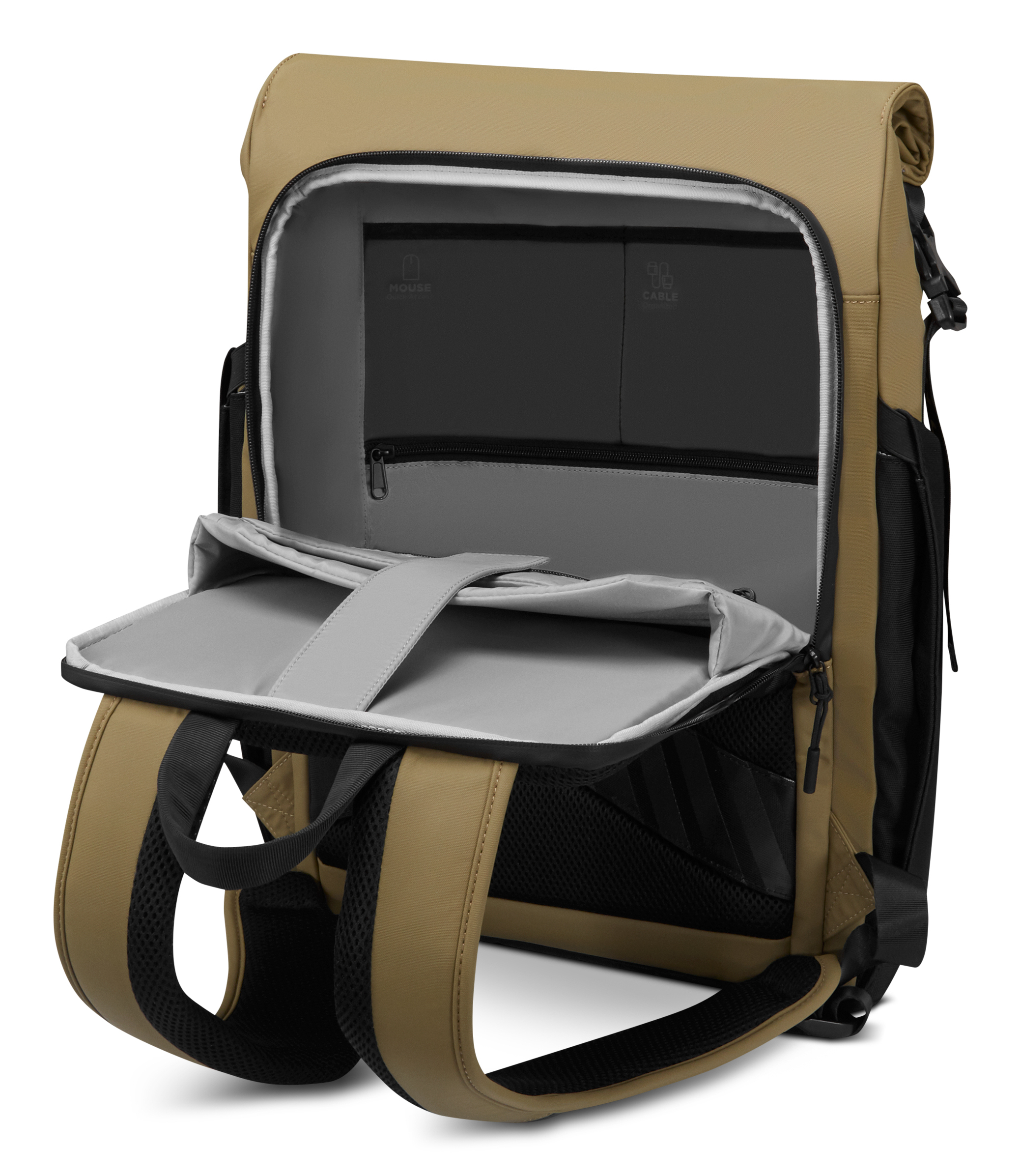 Lenovo GX41U39298 borsa per laptop 40,6 cm (16) Zaino Nero, Giallo