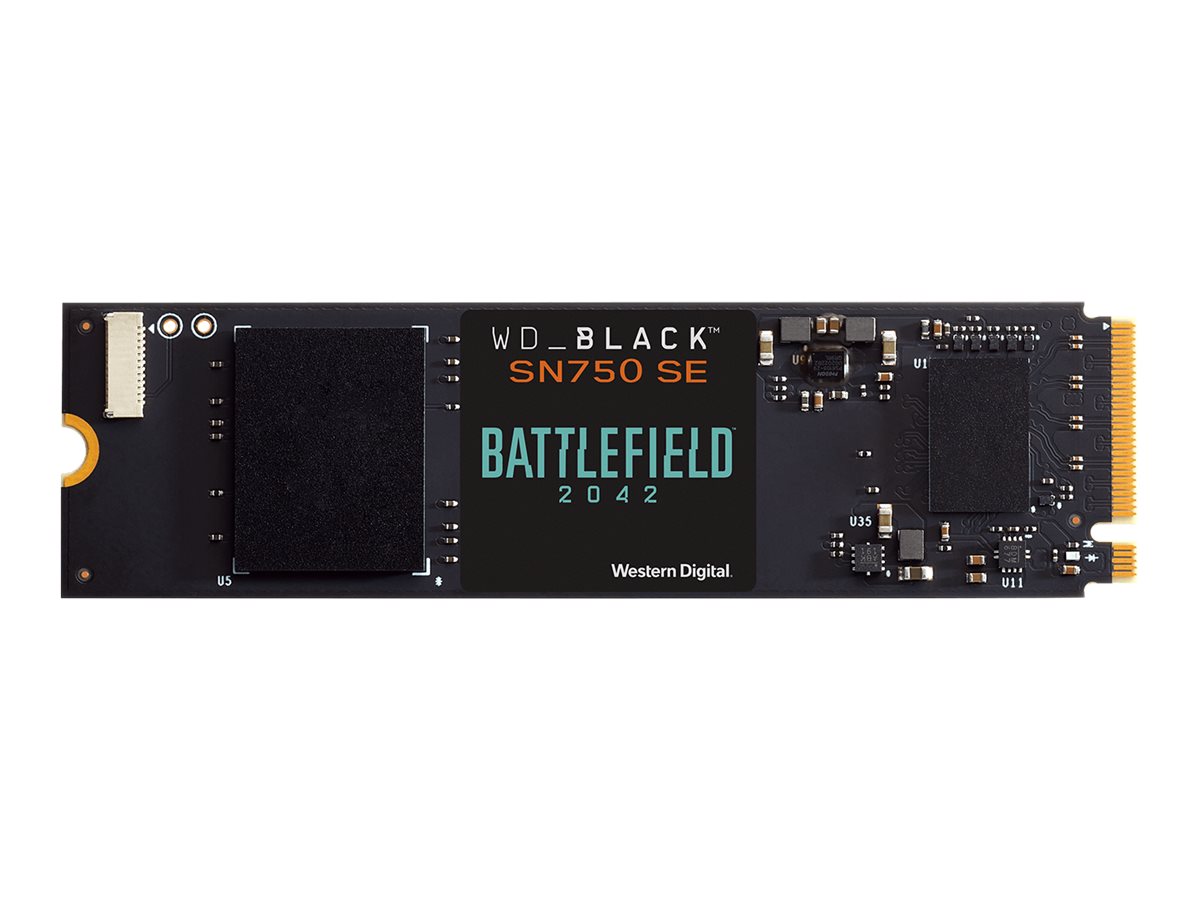 SanDisk WD_BLACK SN750 SE WDBB9J5000ANC - Battlefield 2042 Bundle - SSD - 500 GB - intern - M.2 2280 - PCIe 4.0 (NVMe)