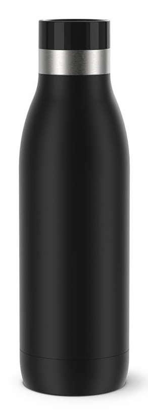 EMSA Bludrop Color N3110100 - 500 ml - Fitness - Sport - Schwarz - Edelstahl - Junge/Mdchen - 24 h