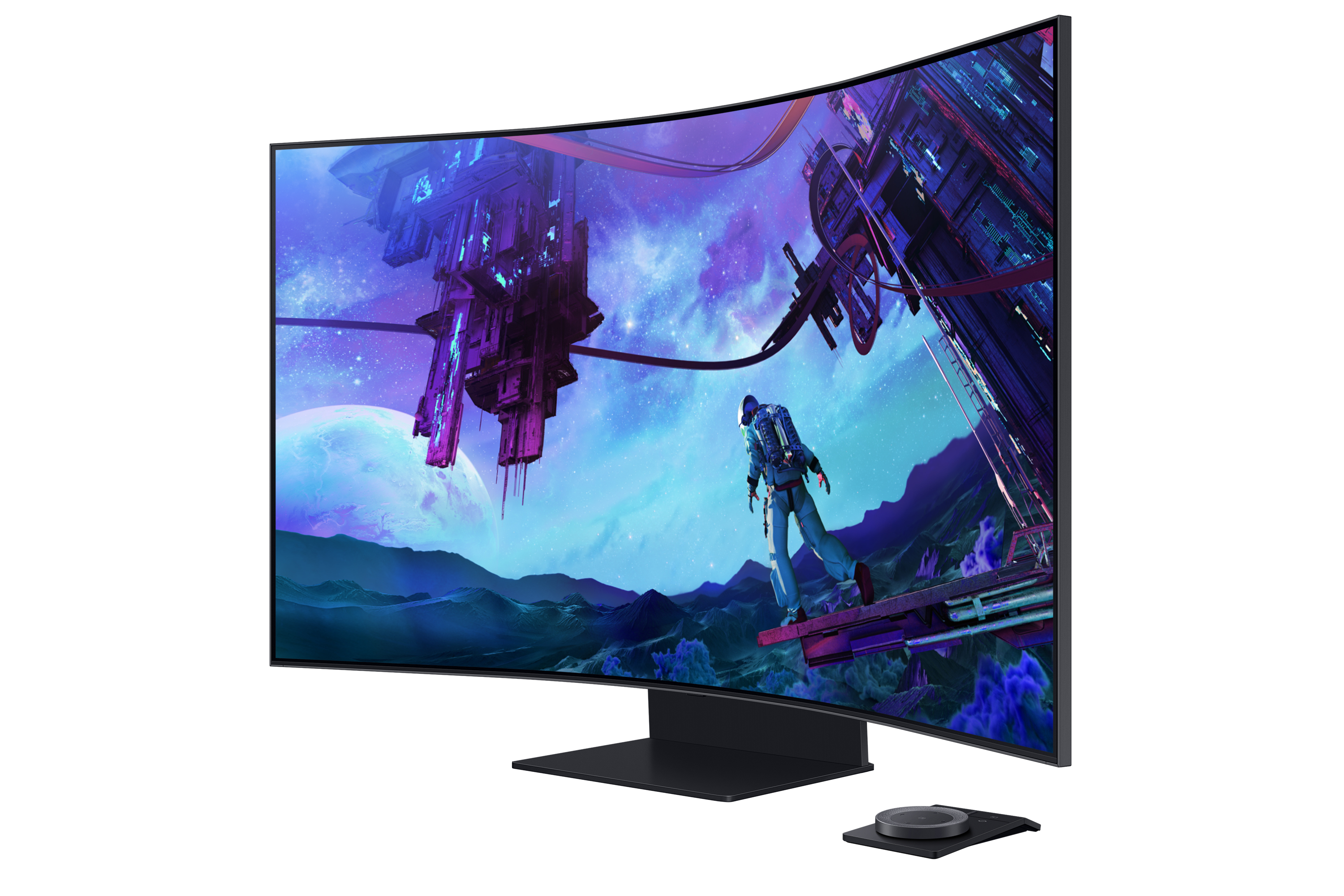 Samsung Odyssey S55CG970NU pantalla para PC 139,7 cm (55) 3840 x 2160 Pixeles 4K Ultra HD LED Negro