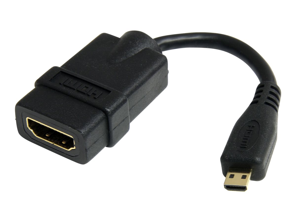 StarTech.com Cble adaptateur HDMI haute vitesse de 12cm - HDMI vers Micro HDMI - F/M - Noir