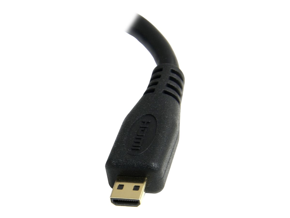 StarTech.com Cble adaptateur HDMI haute vitesse de 12cm - HDMI vers Micro HDMI - F/M - Noir